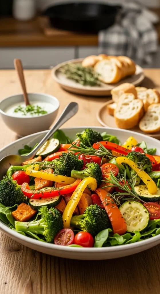 Roasted beetroot and carrot salad
